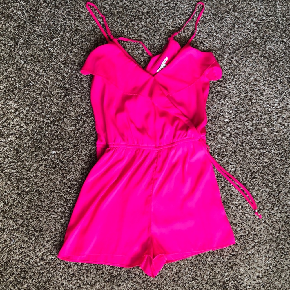 Hot Pink American Eagle Romper